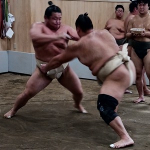 朝白龍との稽古（10日目朝）-1-